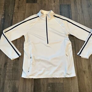 RLX Ralph Lauren Women’s Medium Active Pullover White 1/2 Zip Golf